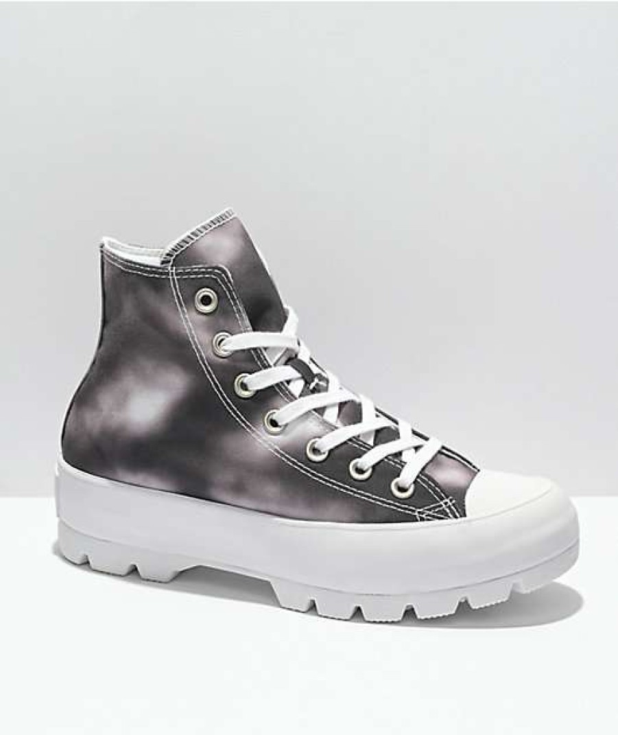 Shoes * | Converse Chuck Taylor All Star Lugged Black & White Cloud Wash Shoes Outlet