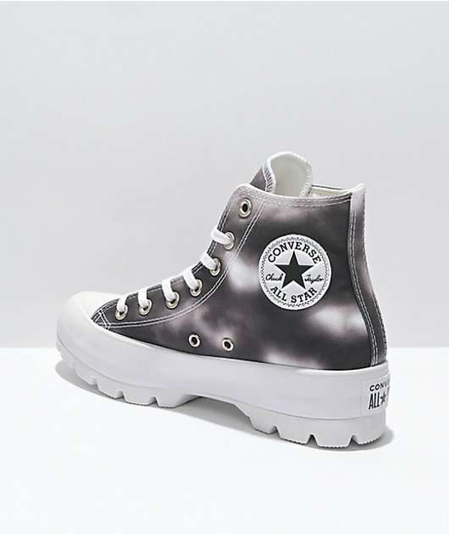 Shoes * | Converse Chuck Taylor All Star Lugged Black & White Cloud Wash Shoes Outlet