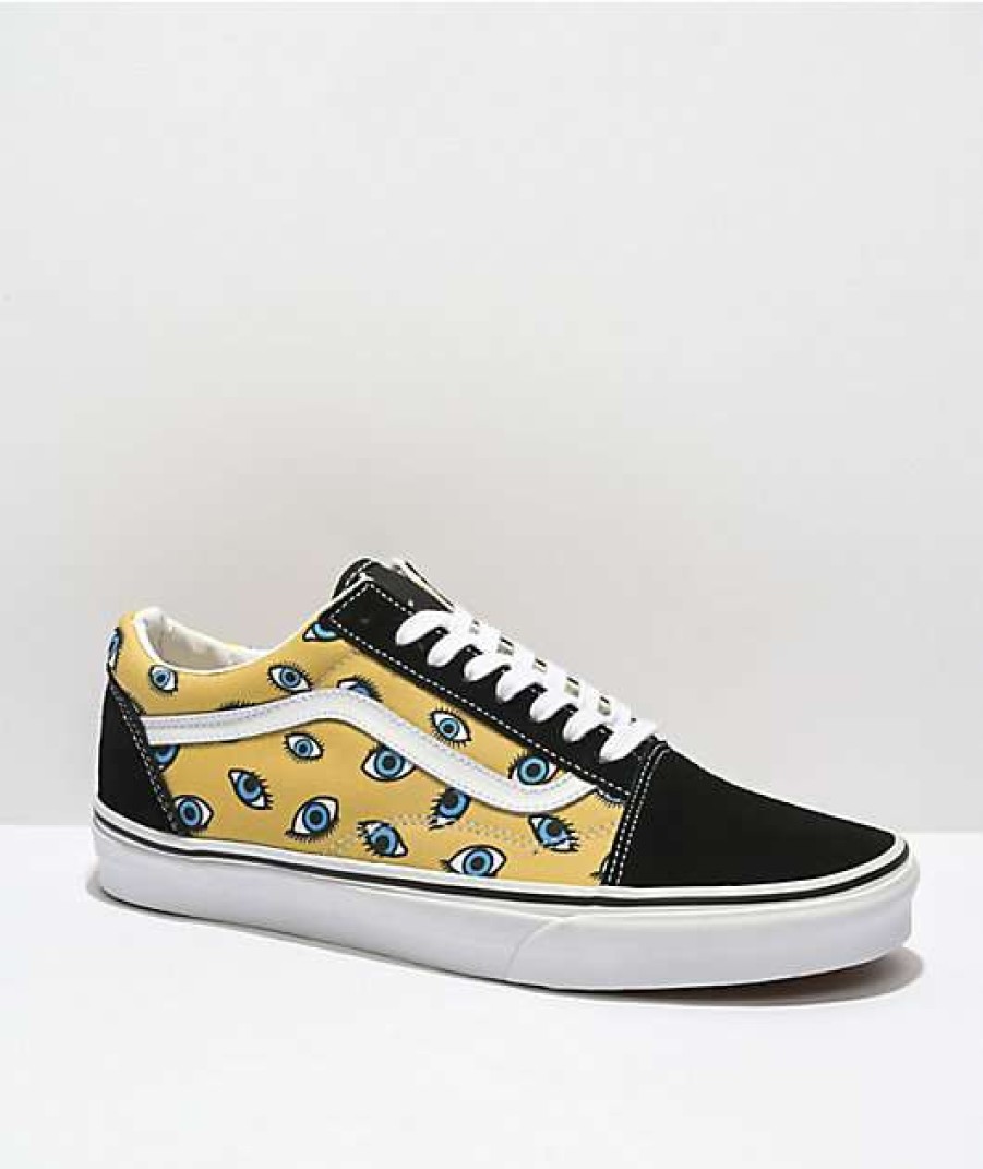 Vans * | Vans Old Skool Looking Glass Black & White Skate Shoes Promotions