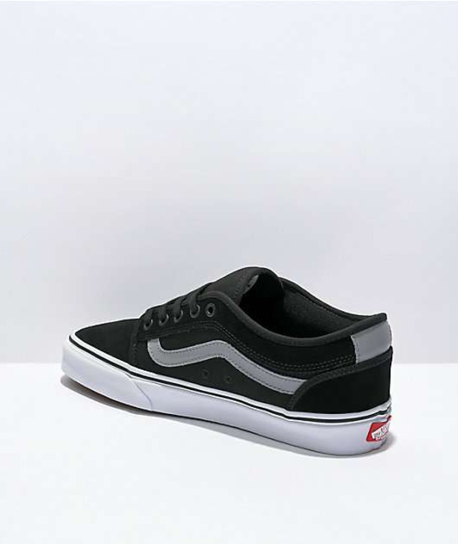 Vans * | Vans Chukka Low Sidestripe Black & Grey Skate Shoes Promotions