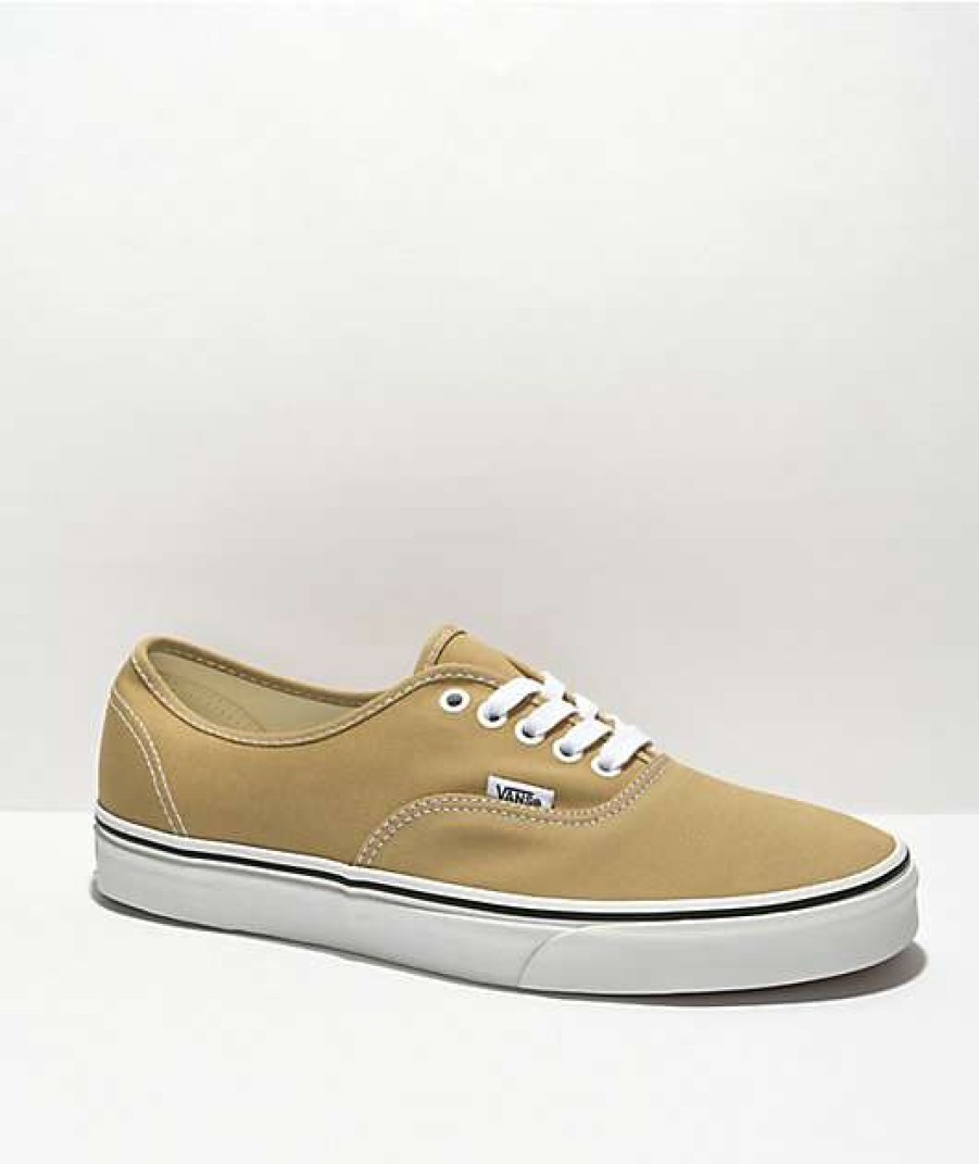 Vans * | Vans Authentic Taos Taupe Brown & White Skate Shoes Promotions