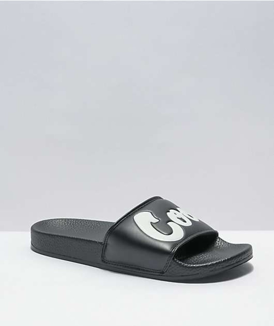 Sandals * | Cookies Original Mint Logo Black Slide Sandals Outlet