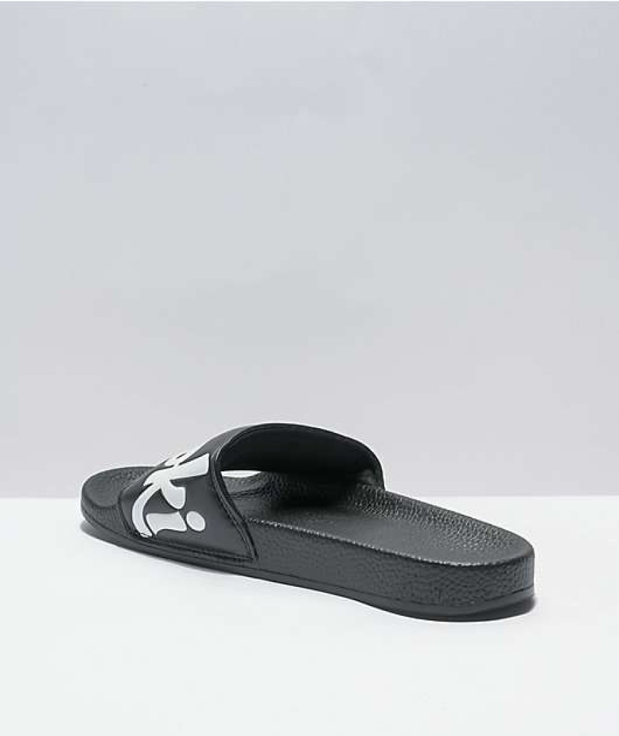 Sandals * | Cookies Original Mint Logo Black Slide Sandals Outlet