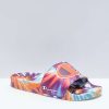 Sandals * | Champion Ipo Magenta, Orange & Blue Tie Dye Slide Sandals Outlet