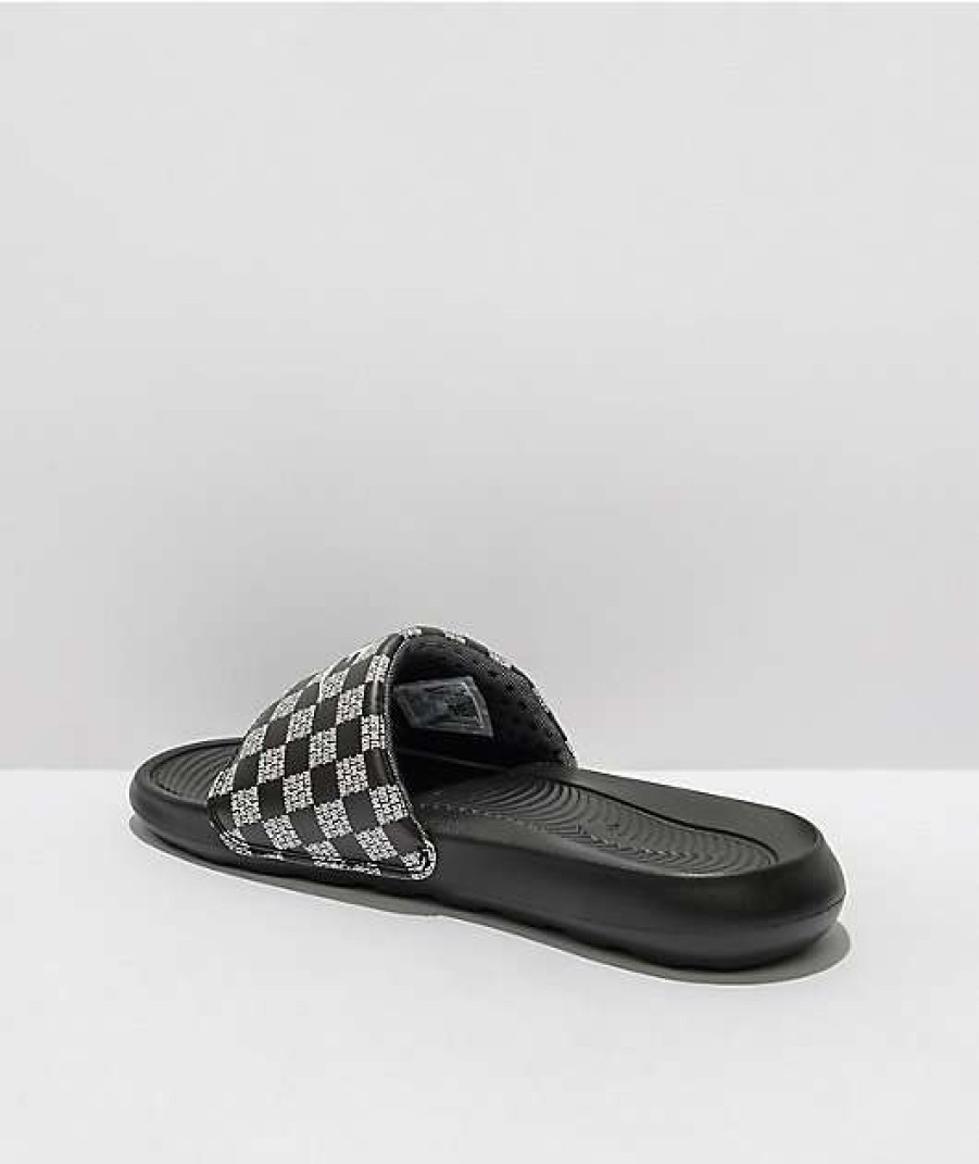 Nike * | Nike Victori One Black & White Slide Sandals Promotions