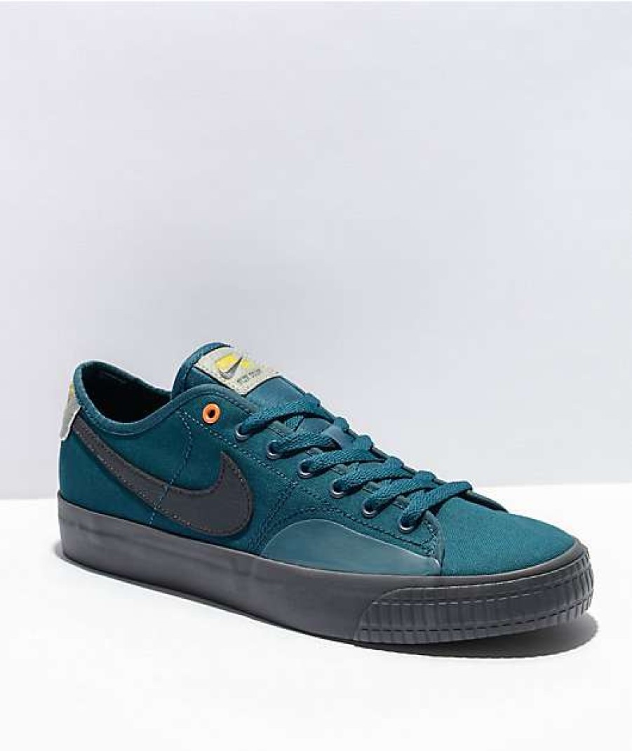 Nike * | Nike Sb Blazer Court Dvdl Midnight Turquoise Skate Shoes Promotions