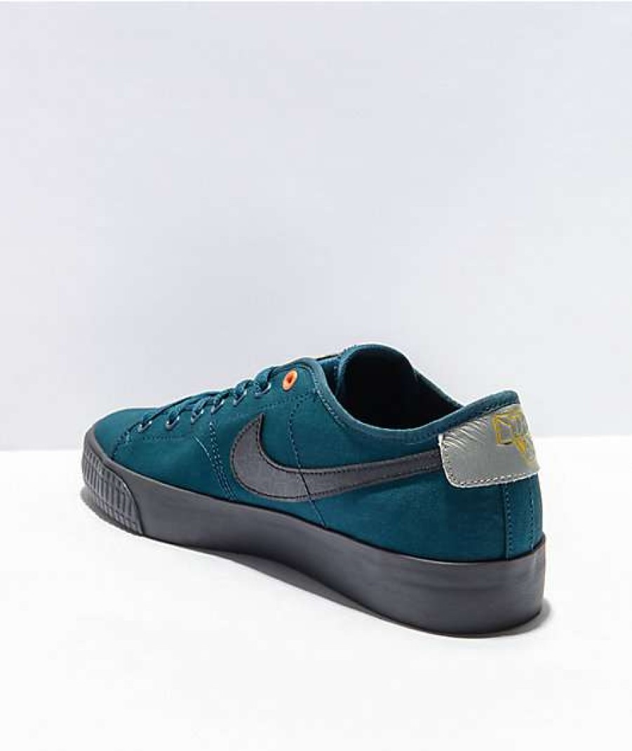 Nike * | Nike Sb Blazer Court Dvdl Midnight Turquoise Skate Shoes Promotions