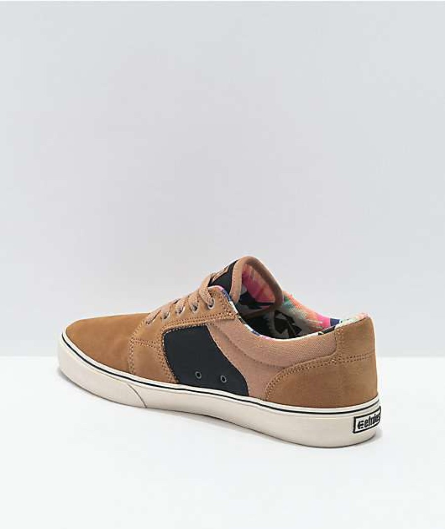 Skate Shoes * | Etnies Barge Ls Brown & Black Skate Shoes Outlet