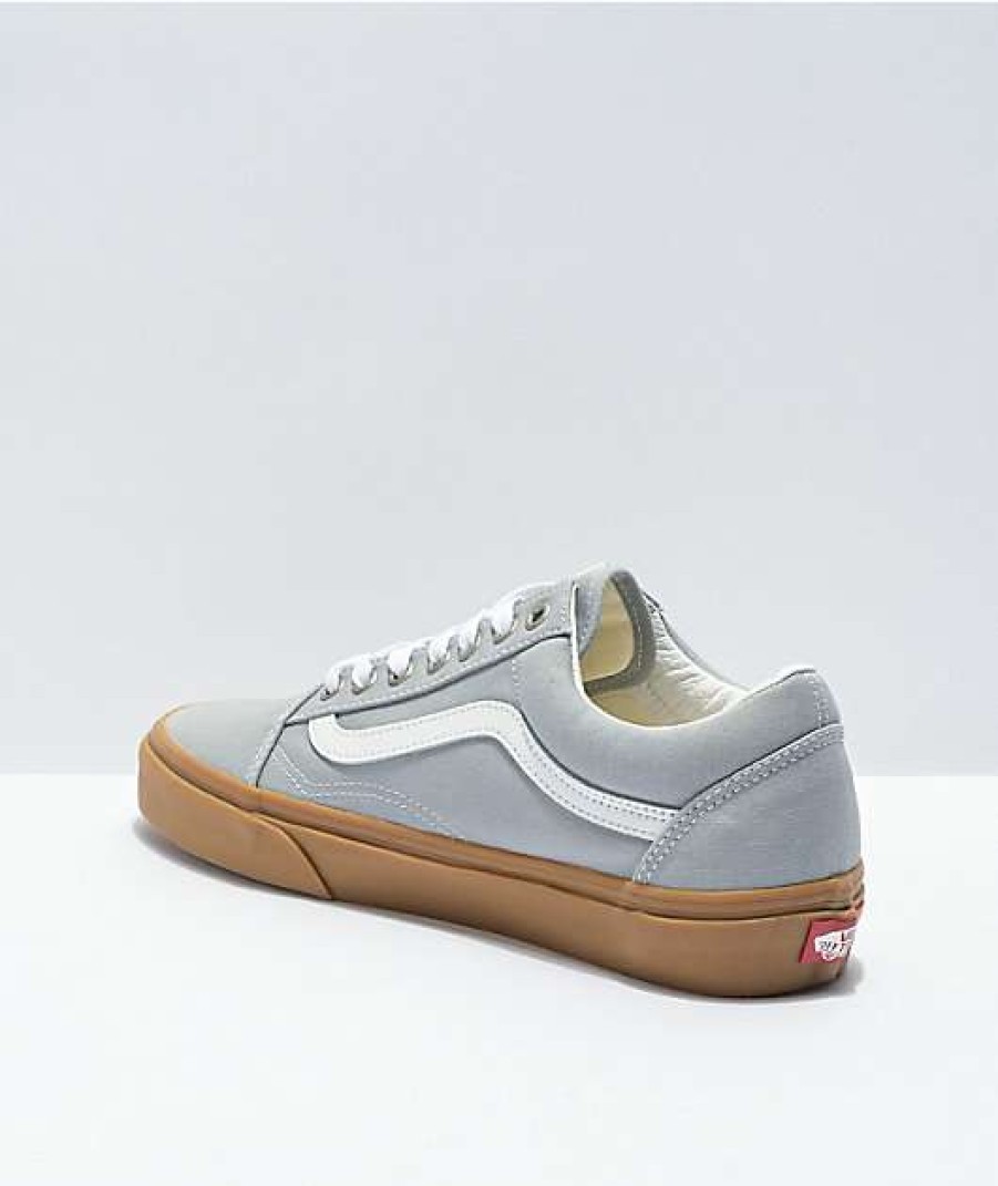 Vans * | Vans Old Skool High Rise Grey, White, & Gum Skate Shoes Promotions