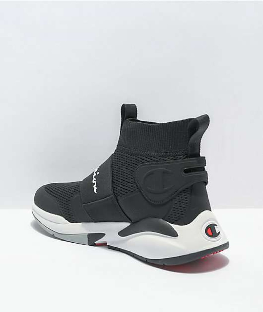 Sneakers * | Champion Men'S Rally Pro Xg Black & White Shoes Outlet