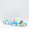 Sandals * | Champion Ipo Camo White & Blue Slide Sandals Outlet