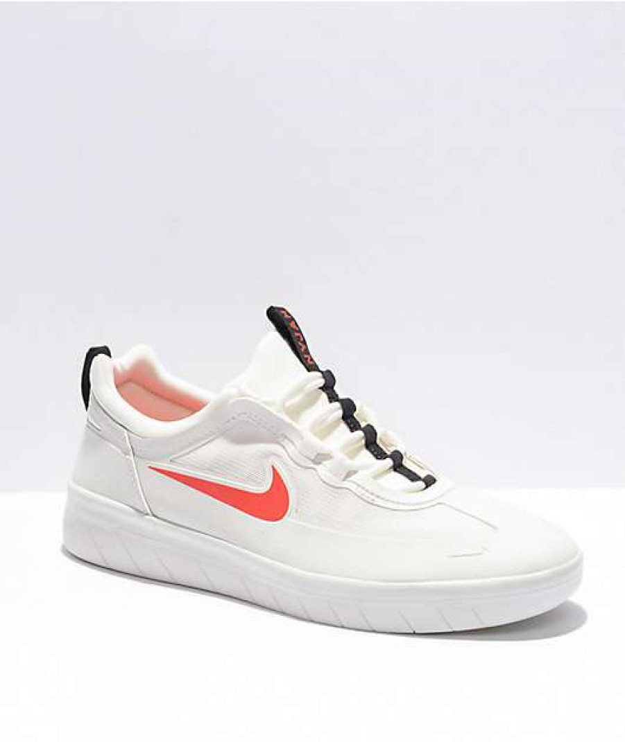 Nike * | Nike Sb Nyjah Free 2.0 White, Blue, & Red Skate Shoes Promotions