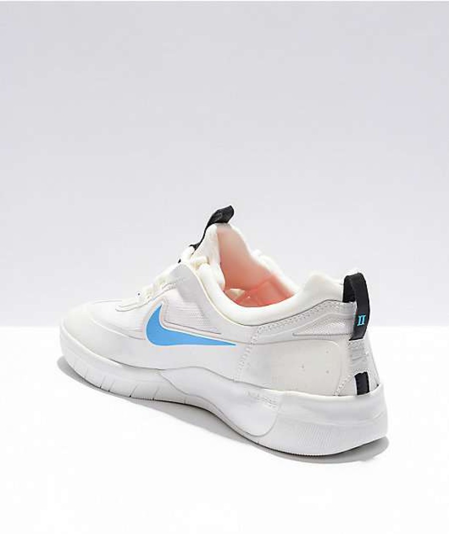 Nike * | Nike Sb Nyjah Free 2.0 White, Blue, & Red Skate Shoes Promotions