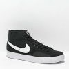 Nike * | Nike Sb Blazer Court Mid Black & White Skate Shoes Promotions