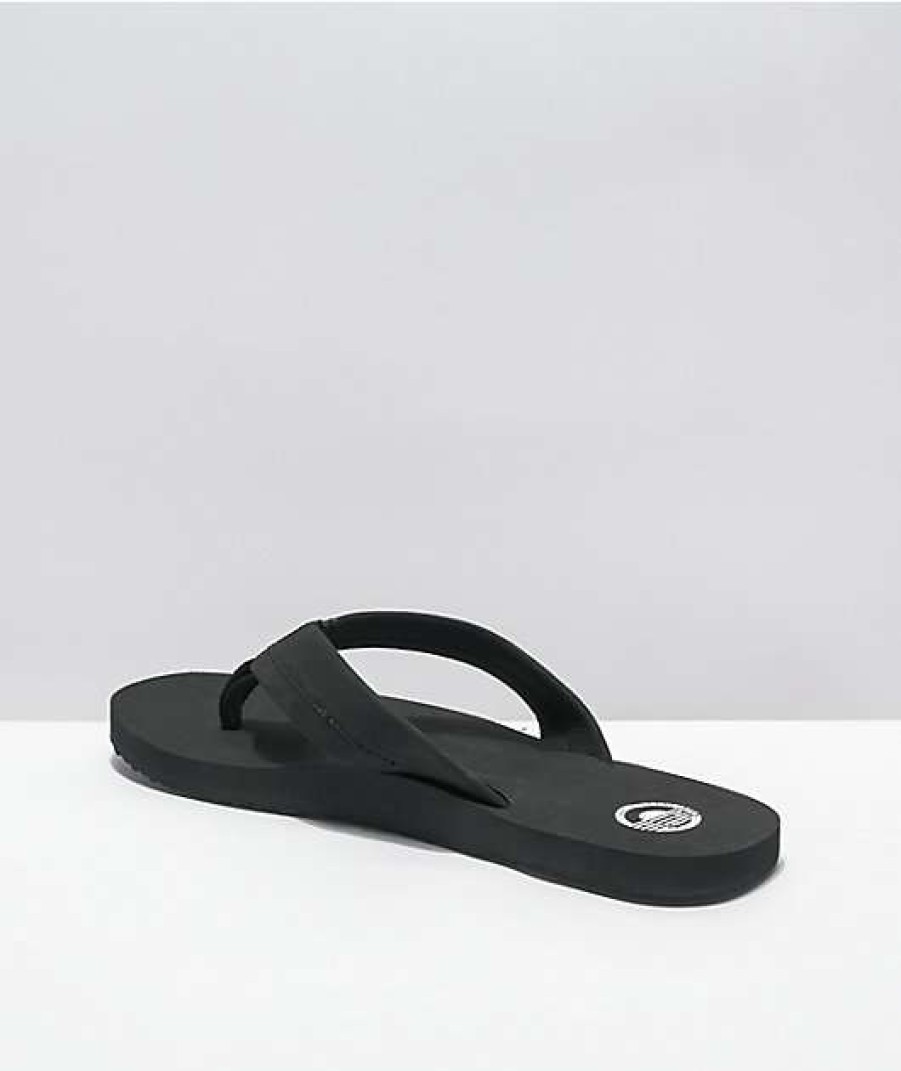 Sandals * | Cords Comfort Waves Black Sandals Outlet