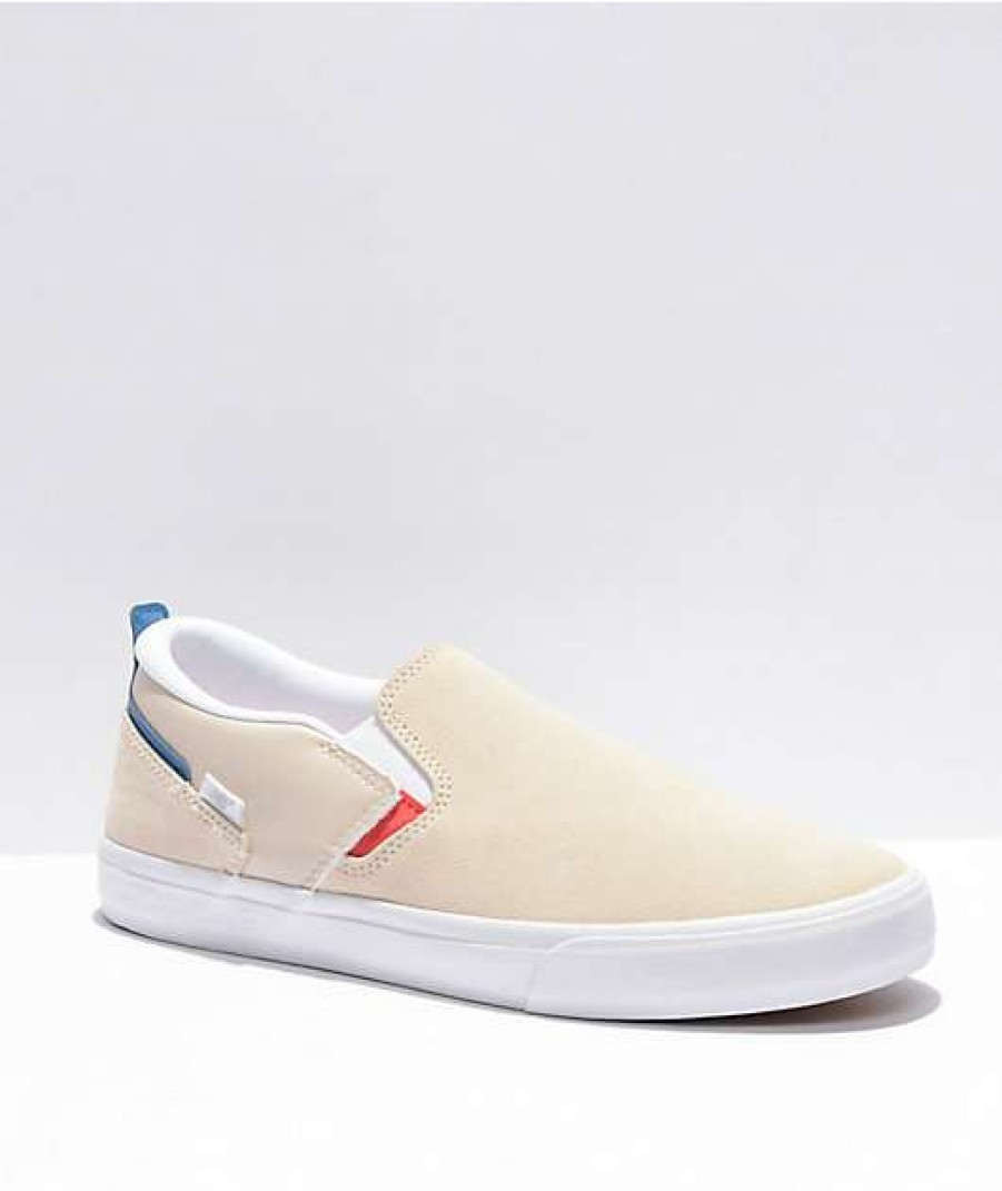 Shoes * | New Balance Numeric 306 Jamie Foy White Slip-On Skate Shoes Outlet