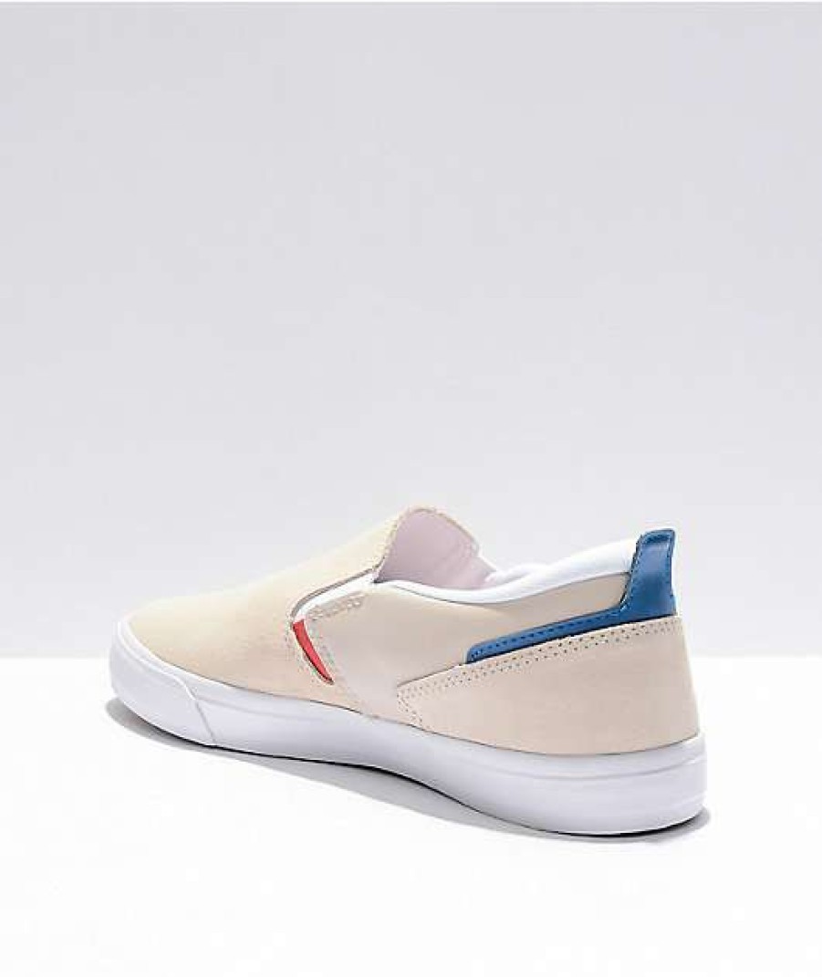 Shoes * | New Balance Numeric 306 Jamie Foy White Slip-On Skate Shoes Outlet