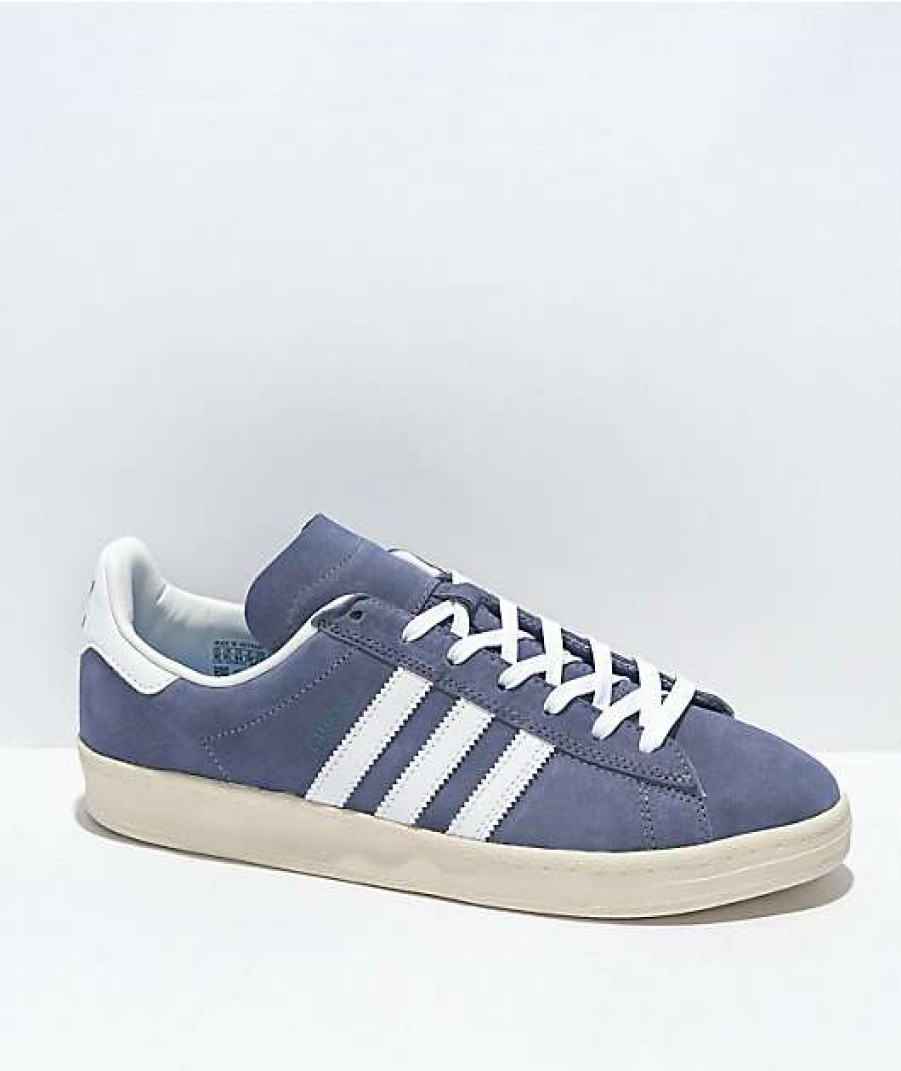 Shoes * | Adidas Campus Adv Orbit Violet & White Skate Shoes Promotions