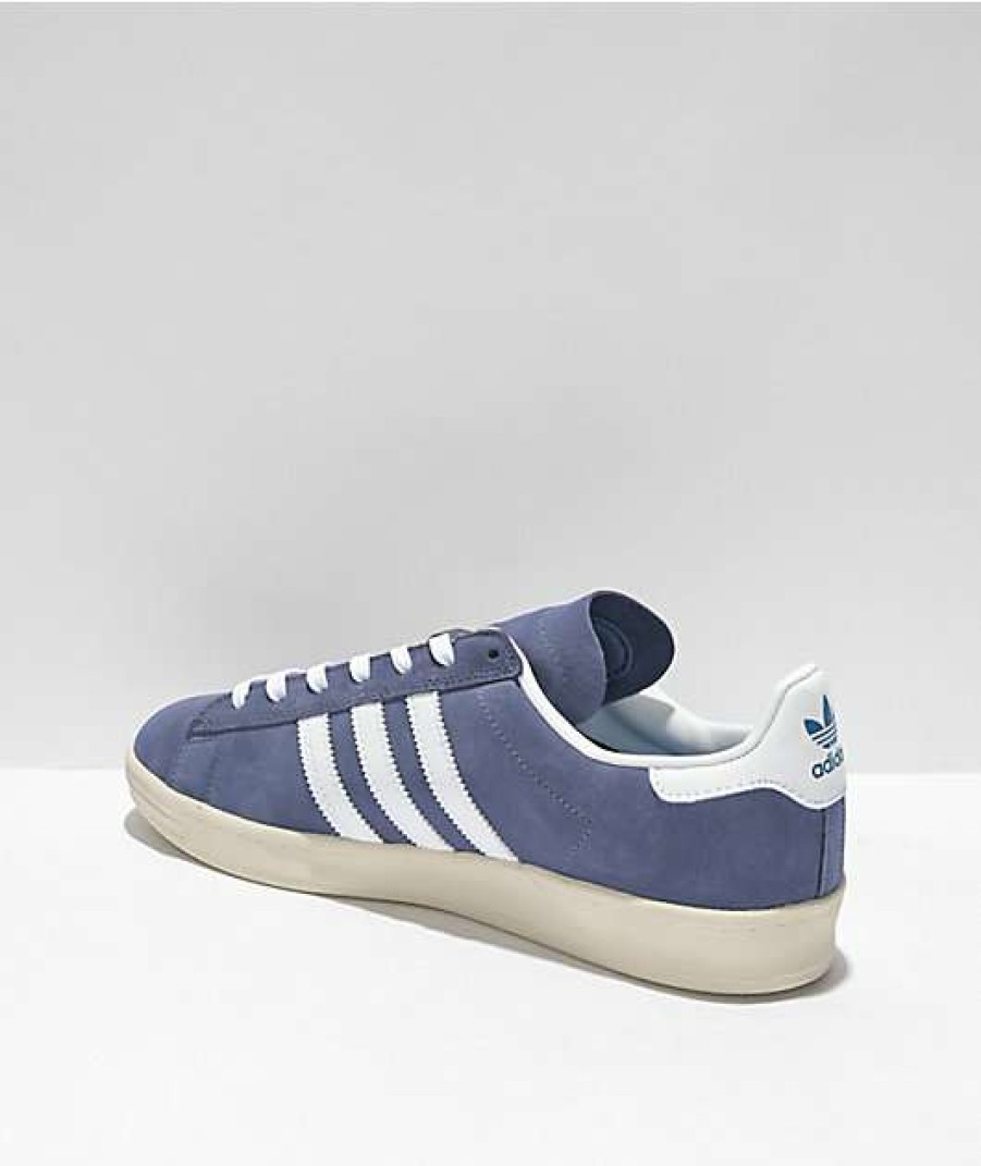 Shoes * | Adidas Campus Adv Orbit Violet & White Skate Shoes Promotions