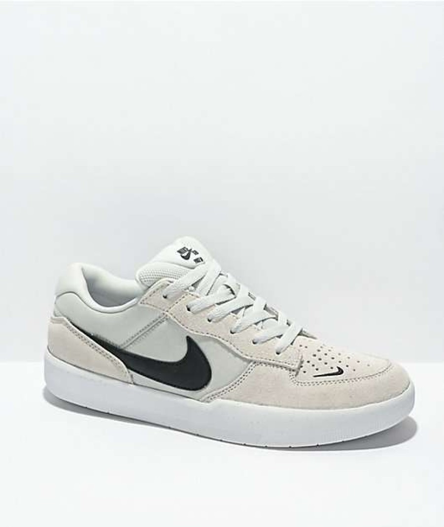 Nike * | Nike Sb Force 58 Grey & Black Skate Shoes Promotions