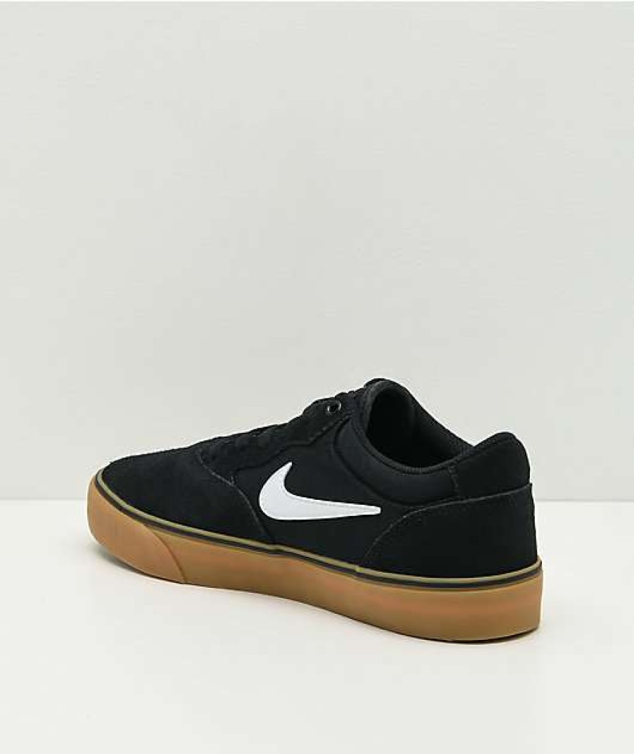 Nike * | Nike Sb Chron 2 Black & Gum Skate Shoes Promotions