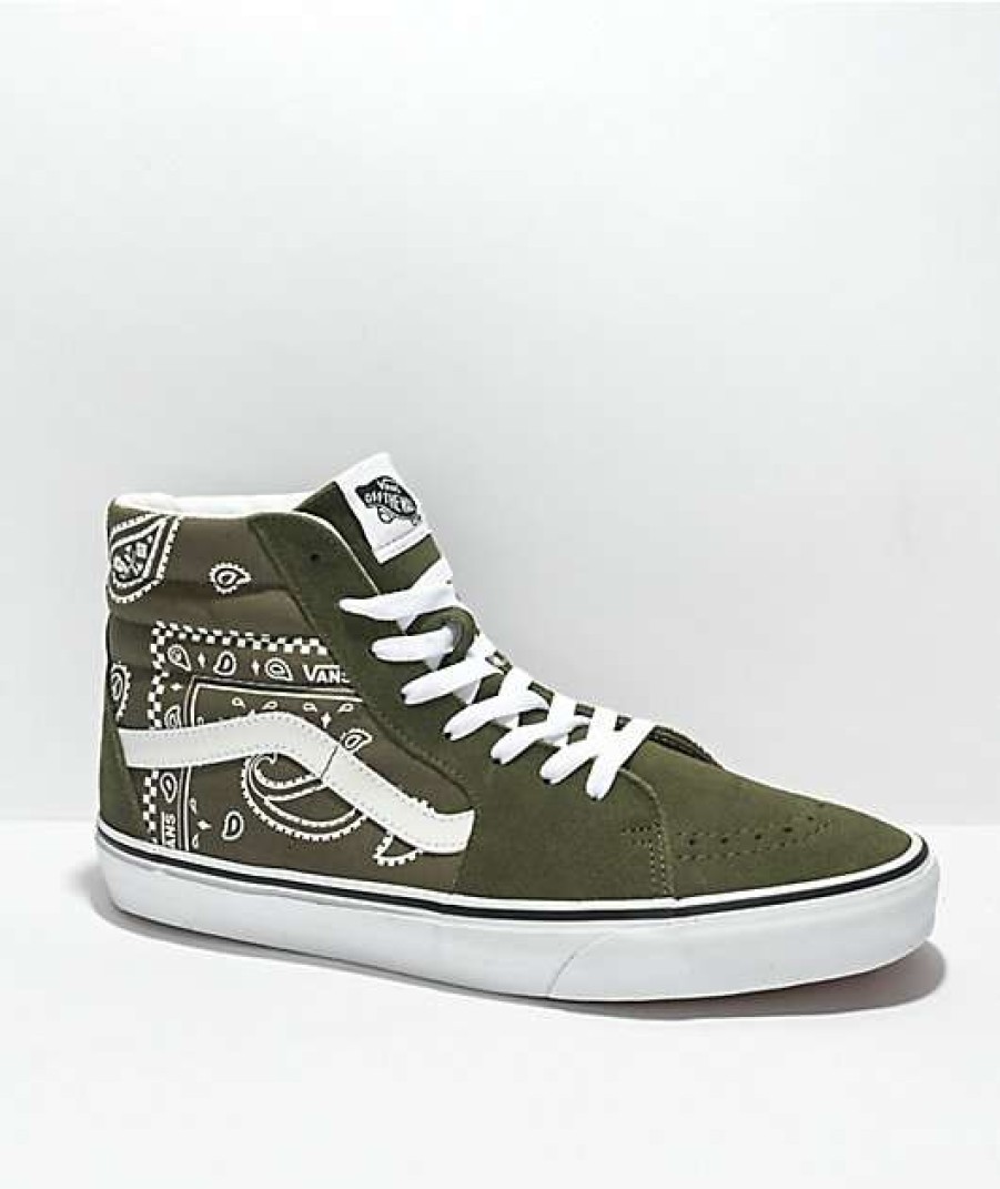 Vans * | Vans Sk8-Hi Peace Paisley Grape Leaf Skate Shoes Promotions