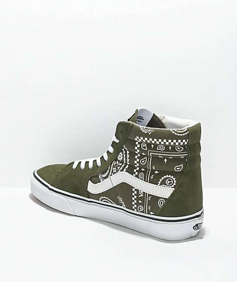 Vans * | Vans Sk8-Hi Peace Paisley Grape Leaf Skate Shoes Promotions