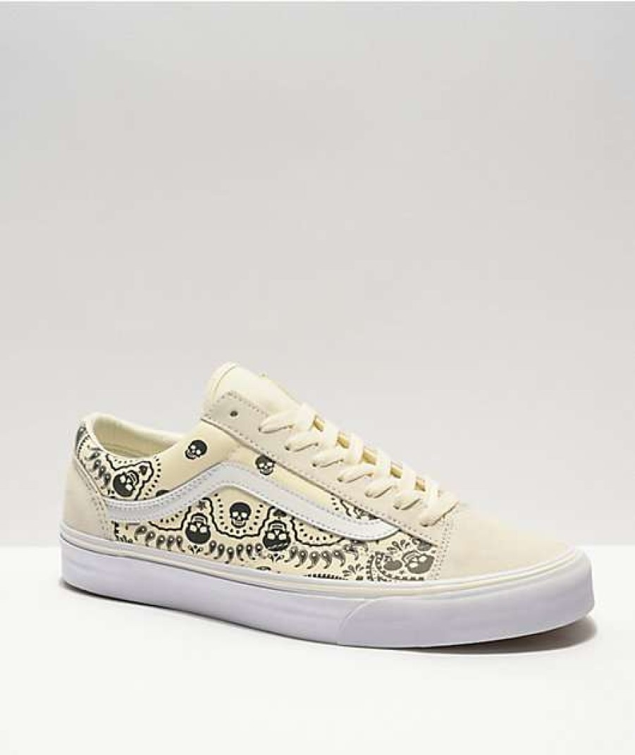 Vans * | Vans Style 36 Bandana Black & White Skate Shoes Promotions