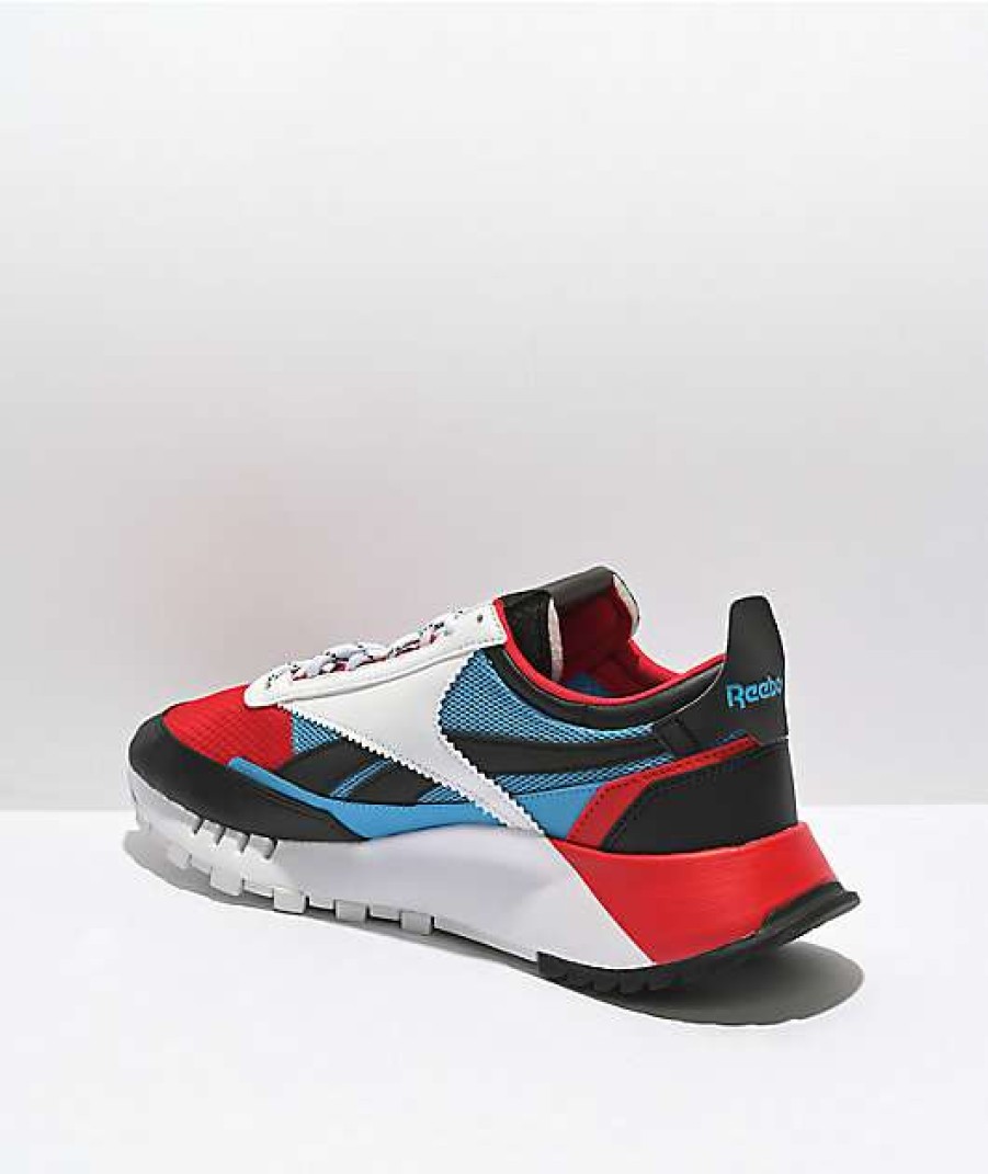 Sneakers * | Reebok Classic Leather Legacy White, Red & Blue Shoes Outlet