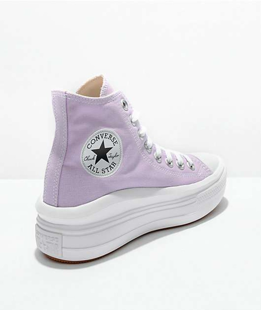 Shoes * | Converse Ctas Move Hi-Top Pale Purple Platform Shoes Outlet