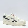 Sneakers * | Reebok Club C Double White & Black Shoes Outlet