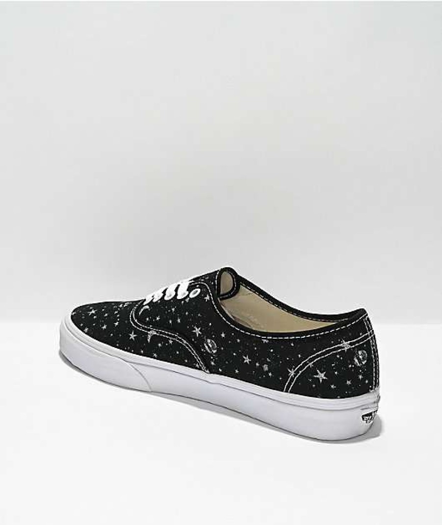 Vans * | Vans Authentic Stars Black & White Skate Shoes Promotions