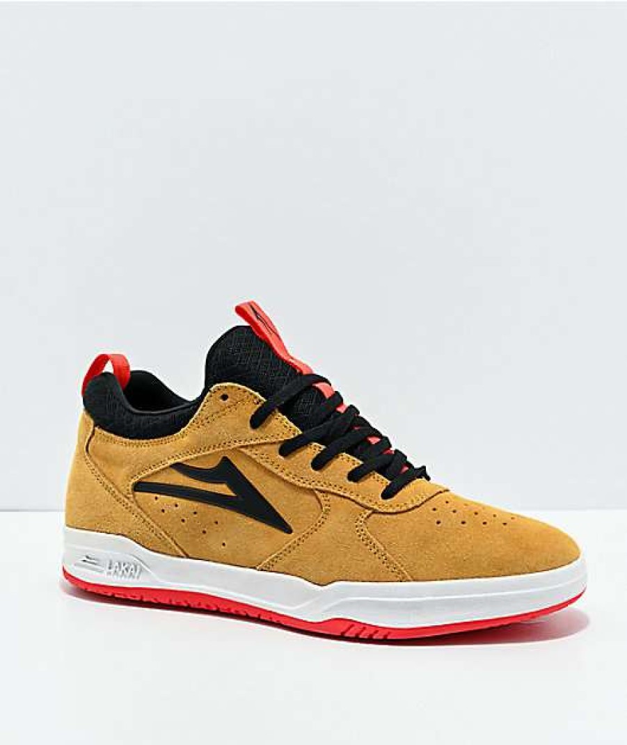 Skate Shoes * | Lakai Proto Tan Suede Skate Shoes Outlet