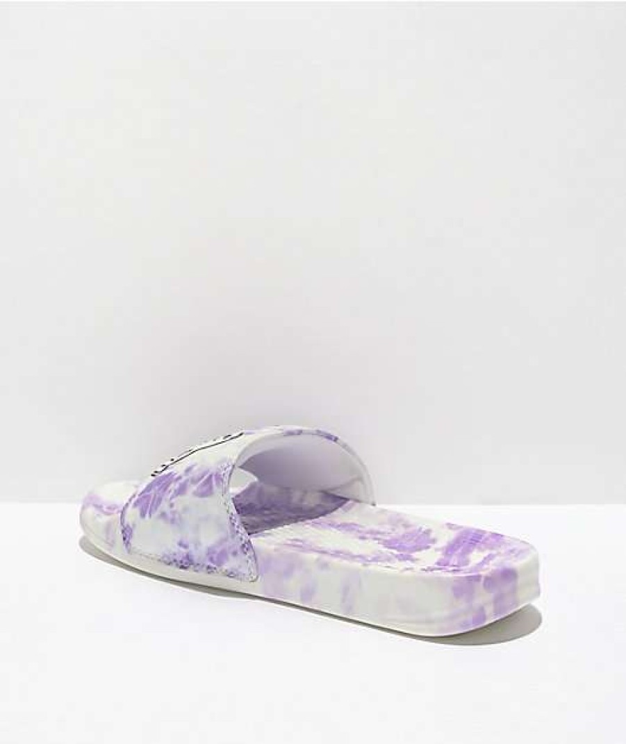 Sandals * | Ripndip Lord Nermal Purple Cloudwash Slide Sandals Outlet