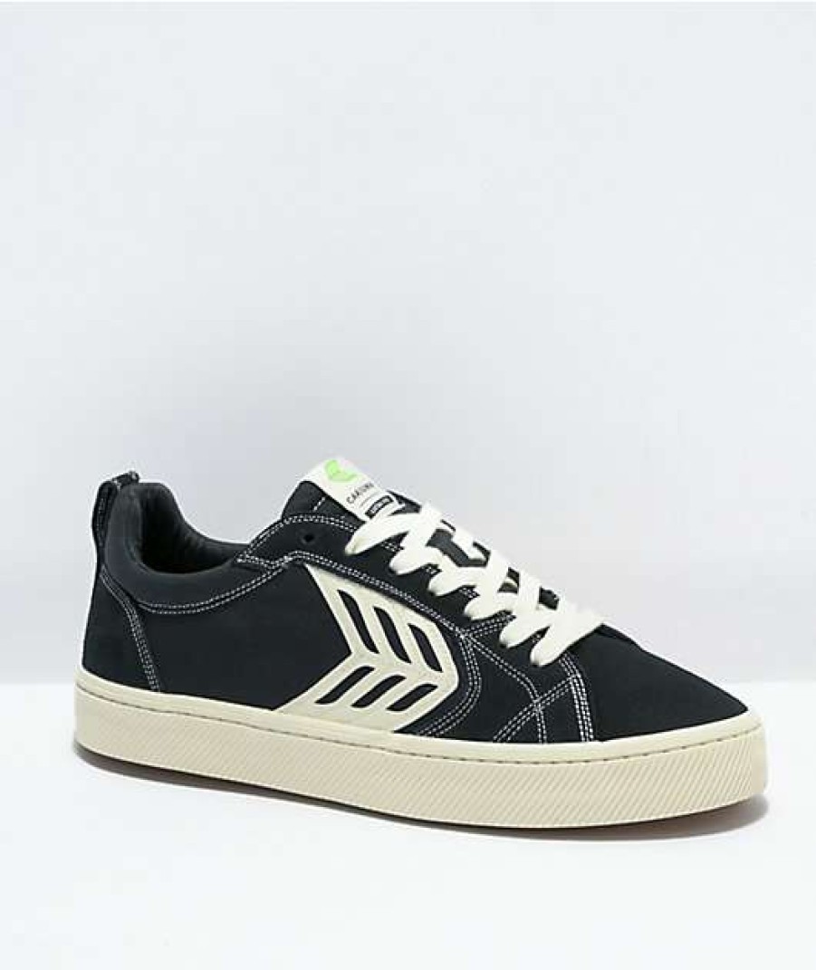 Skate Shoes * | Cariuma Catiba Pro Black & Ivory Skate Shoes Outlet