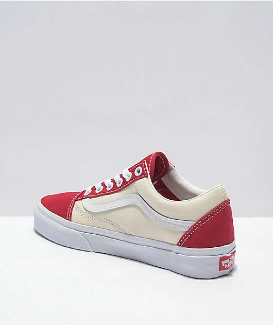 Vans * | Vans Old Skool Chili Pepper & White Skate Shoes Promotions