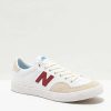 Skate Shoes * | New Balance Numeric 212 White & Burgundy Skate Shoes Outlet