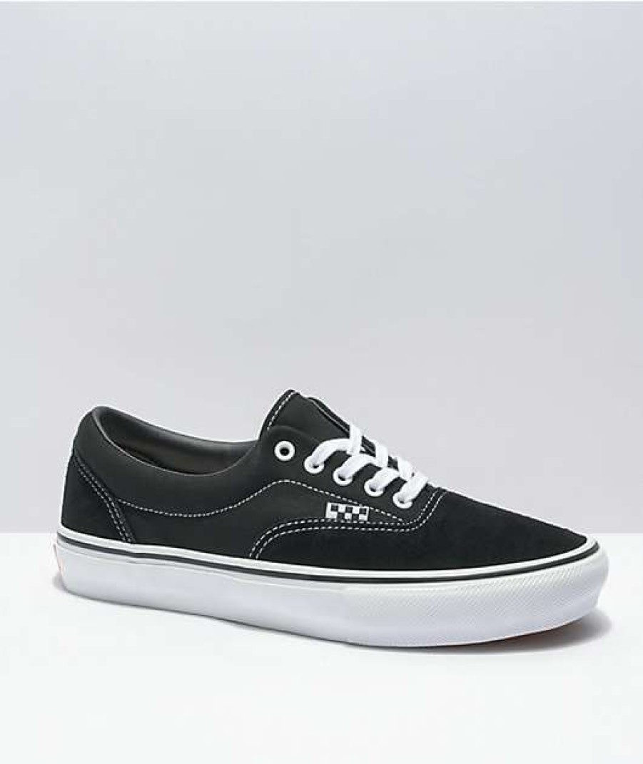 Vans * | Vans Skate Era Black & White Skate Shoes Promotions