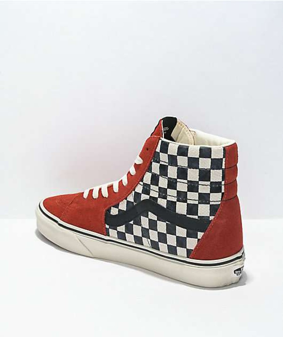 Vans * | Vans Sk8-Hi Desert Snake Chili Red Skate Shoes Promotions