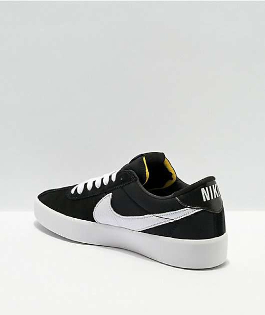 Nike * | Nike Sb Bruin React Black & White Skate Shoe Promotions