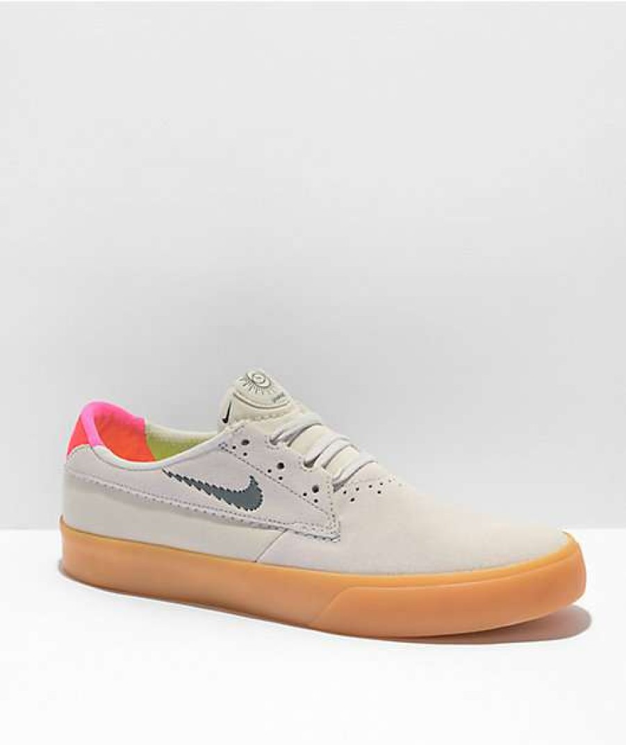 Nike * | Nike Sb Shane Tokyo Rawdacious White & Gum Skate Shoes Promotions