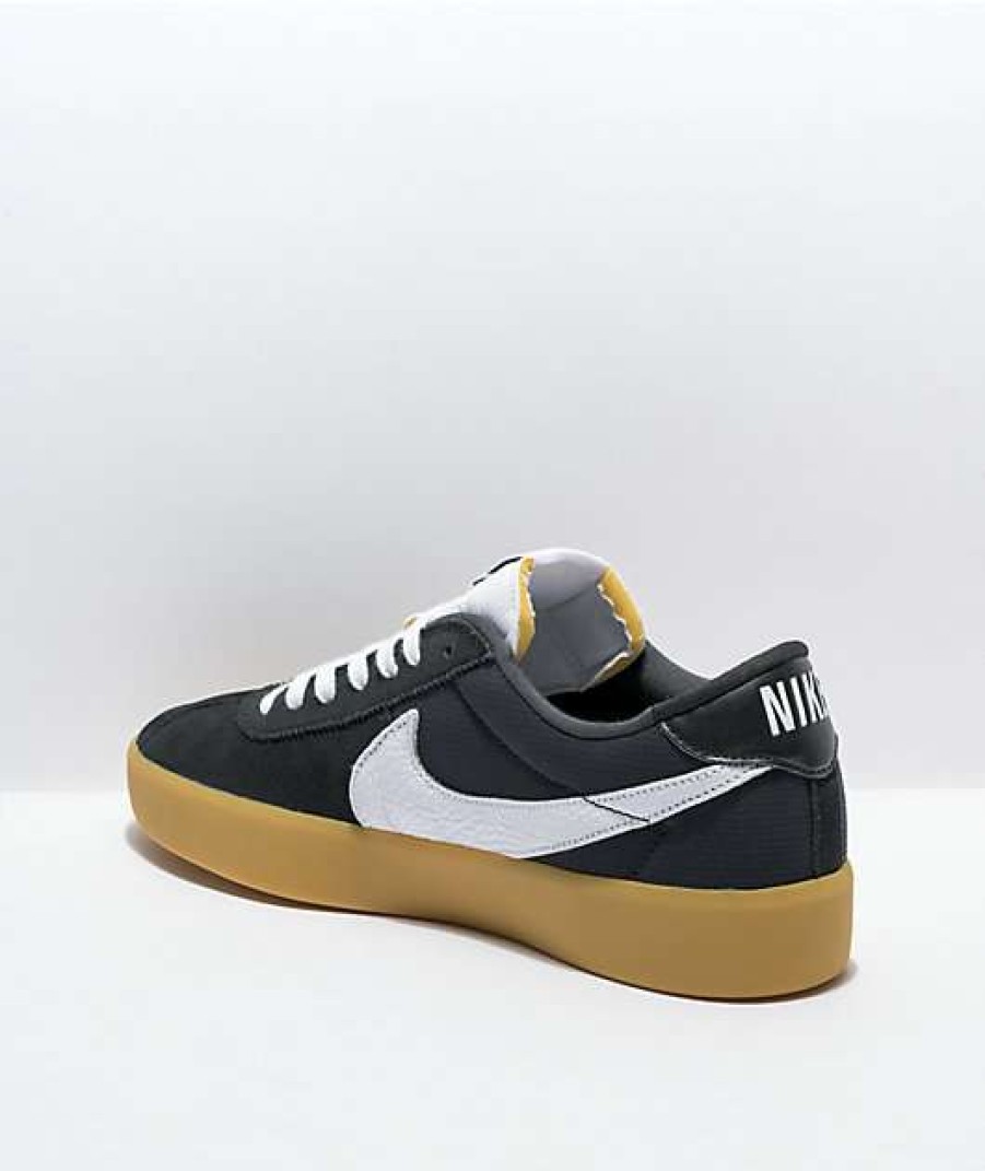 Nike * | Nike Sb Bruin React Black, White & Gum Skate Shoes Promotions