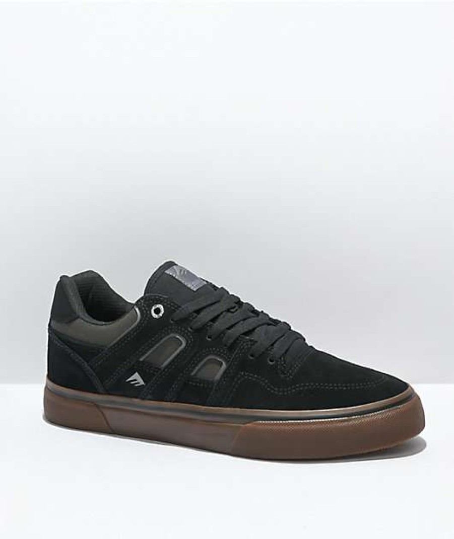 Skate Shoes * | Emerica Tilt G6 Black, Grey & Gum Skate Shoes Outlet