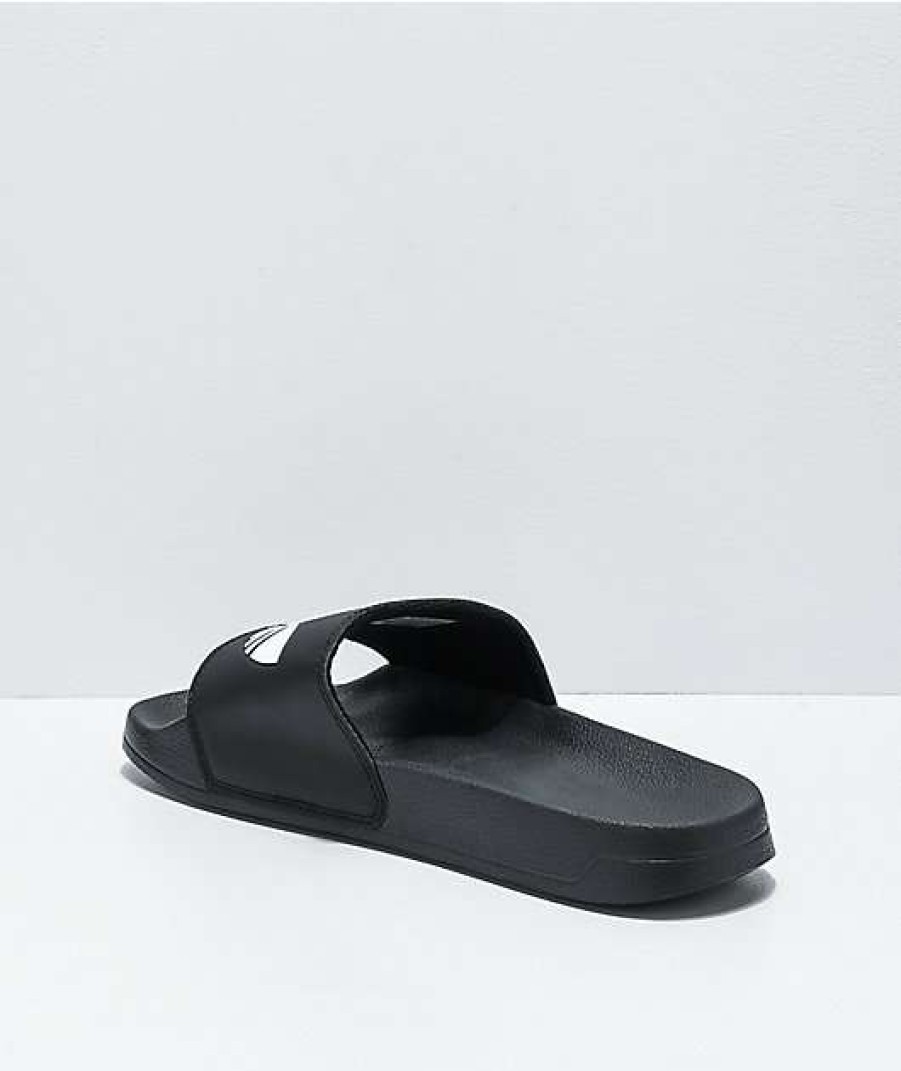 Shoes * | Adidas Adilette Lite Black & White Slide Sandals Promotions