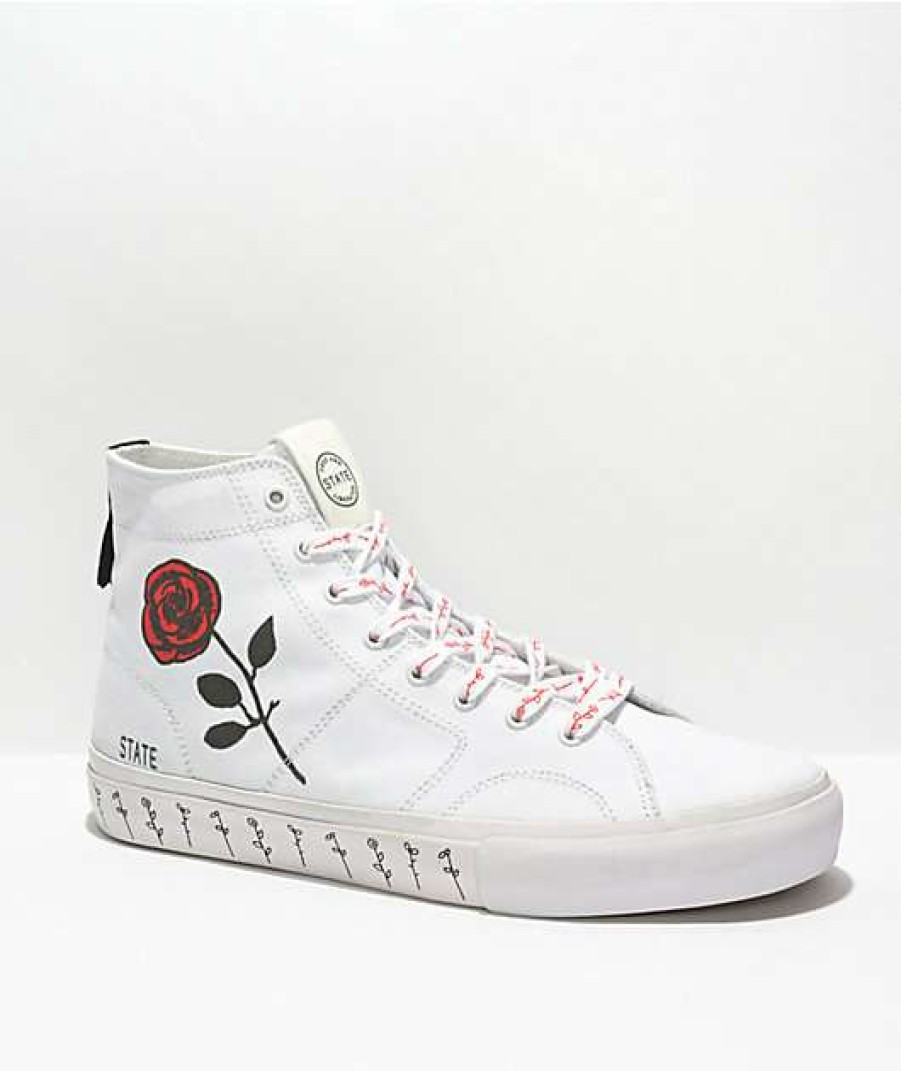 Sneakers * | State Bushwick White & Rose Skate Shoes Outlet