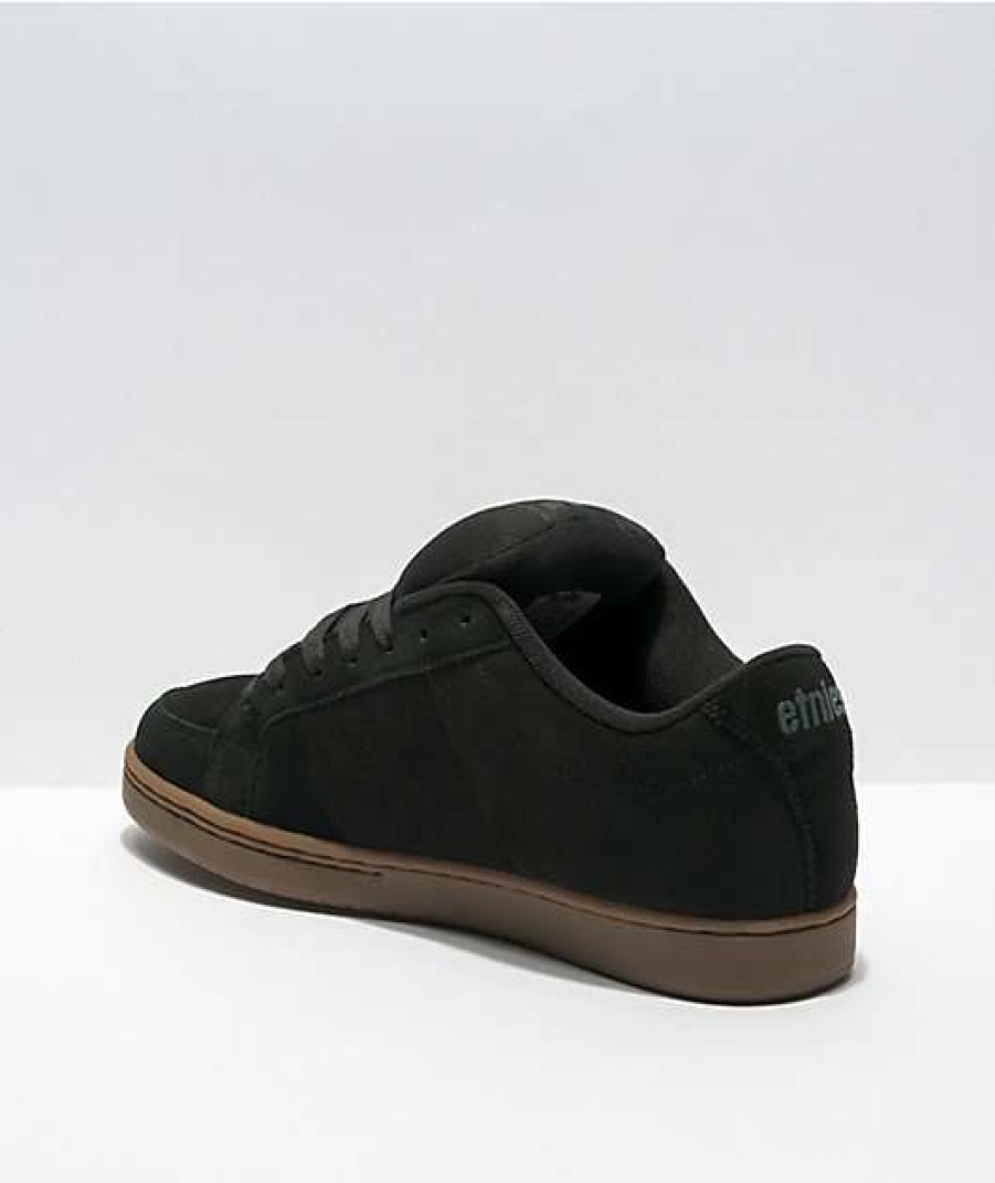 Shoes * | Etnies Kingpin Black, Dark Grey, & Gum Skate Shoes Outlet