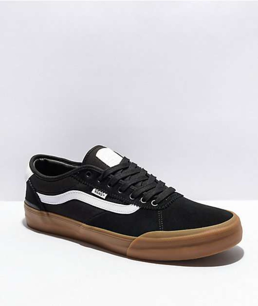 Vans * | Vans Skate Chima Black & Gum Skate Shoes Promotions