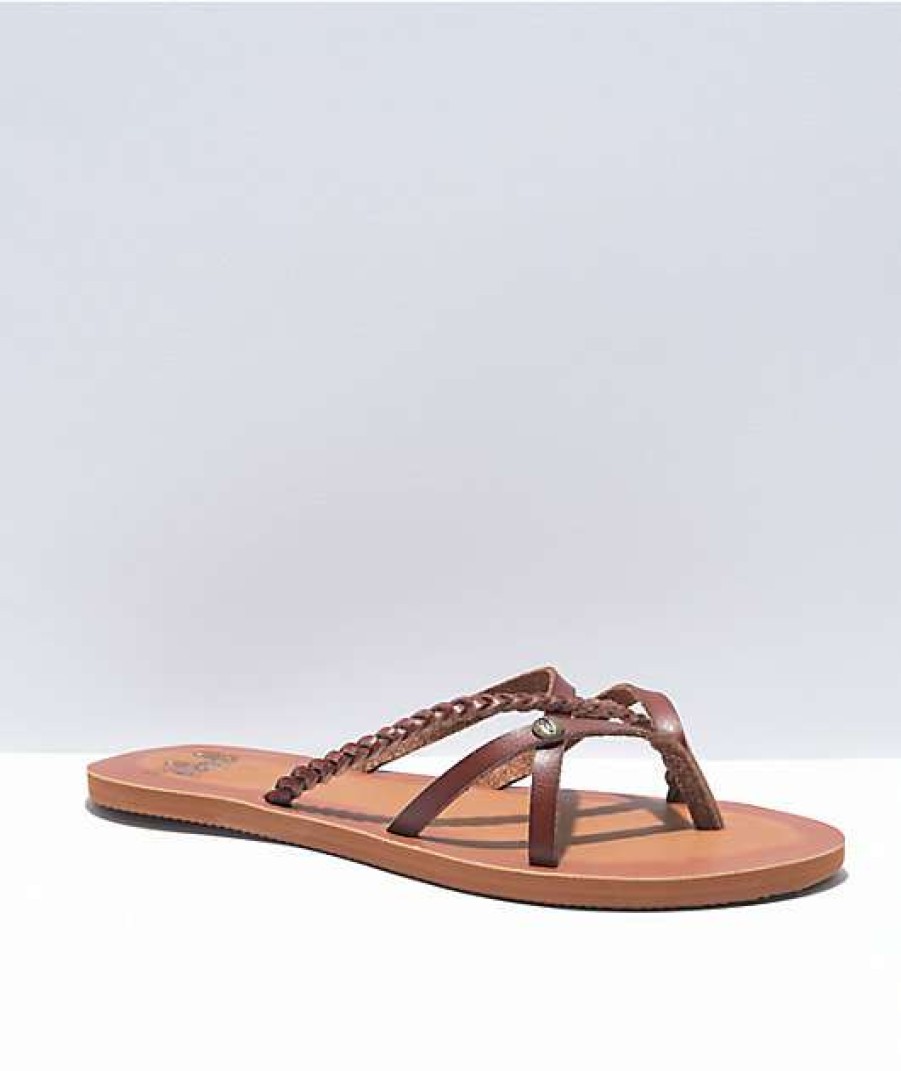 Sandals * | Gigi Star Cognac Sandals Outlet