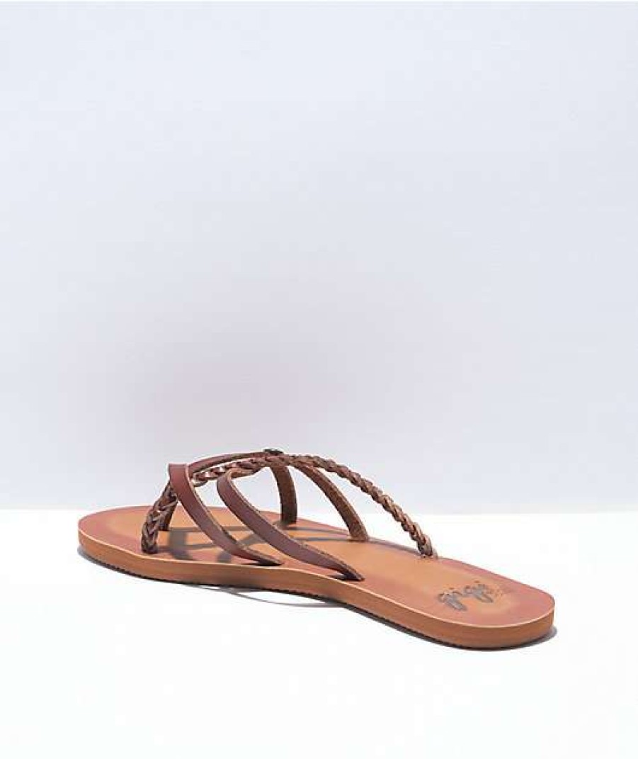 Sandals * | Gigi Star Cognac Sandals Outlet