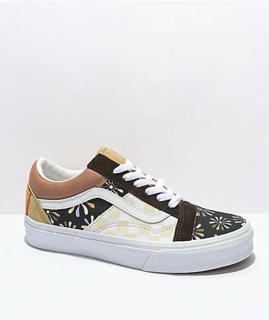 Vans * | Vans Old Skool International Women Day Patchwork & True White Skate Shoes Promotions